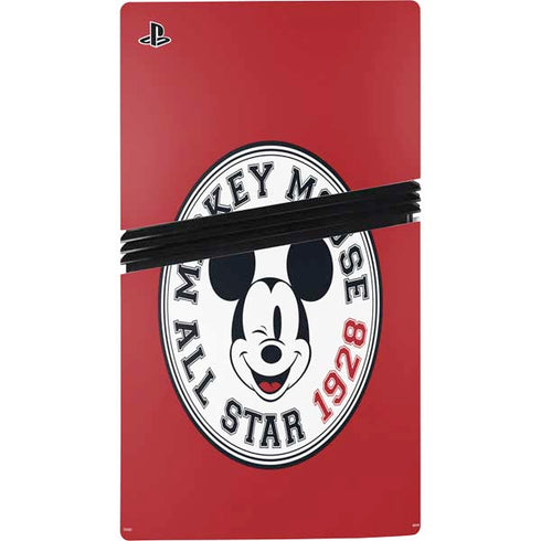 Disney Mickey Mouse All Star 1928 PS5 Pro Disk Console Skin