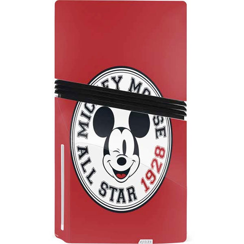 Disney Mickey Mouse All Star 1928 PS5 Pro Disk Console Skin