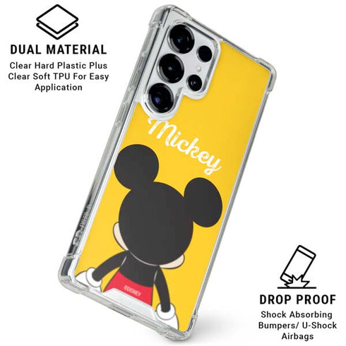 Disney Mickey Mouse Backwards Galaxy S25 Ultra Clear Case
