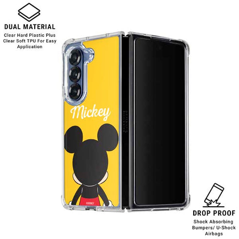 Disney Mickey Mouse Backwards Galaxy Z Fold6 Clear Case