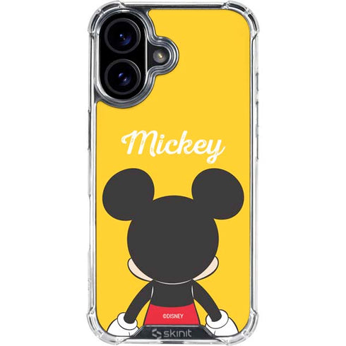 Disney Mickey Mouse Backwards iPhone 16 Clear Case