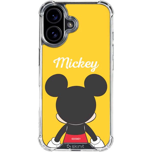 Disney Mickey Mouse Backwards iPhone 16 Plus Clear Case