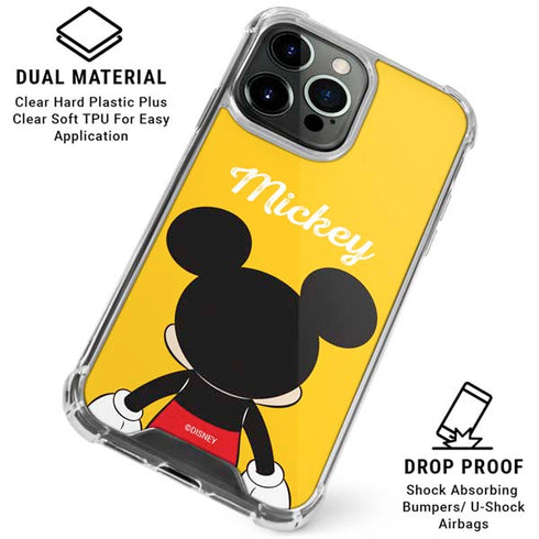 Disney Mickey Mouse Backwards iPhone 16 Pro Clear Case