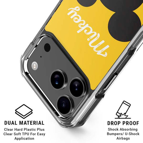 Disney Mickey Mouse Backwards iPhone 18 Pro Clear Case