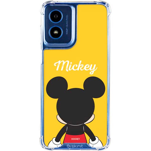 Disney Mickey Mouse Backwards Moto G Play 4G (2024) Clear Case
