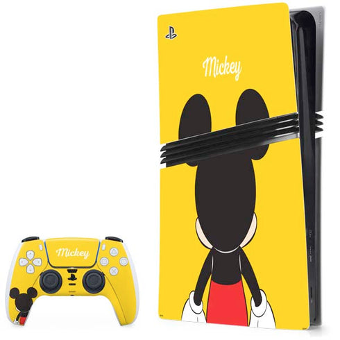 Disney Mickey Mouse Backwards PS5 Pro Bundle Skin