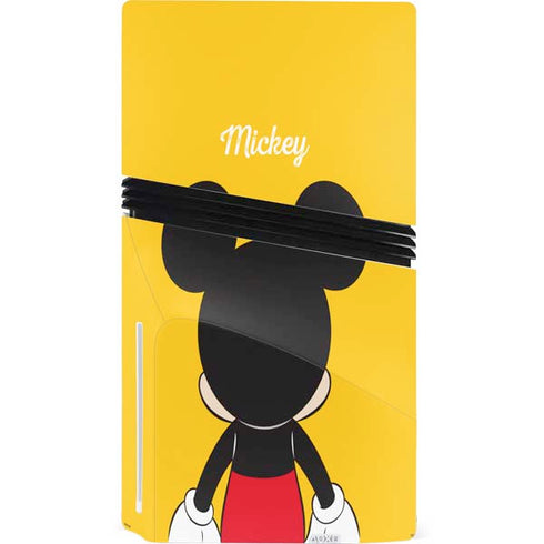 Disney Mickey Mouse Backwards PS5 Pro Disk Console Skin