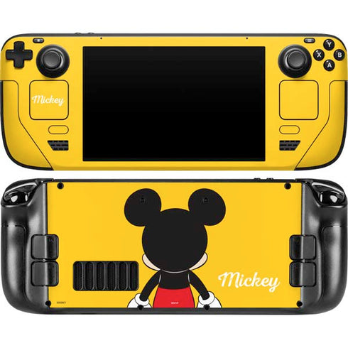 Disney Mickey Mouse Backwards Steam Deck Handheld Gaming Computer OLED Skin