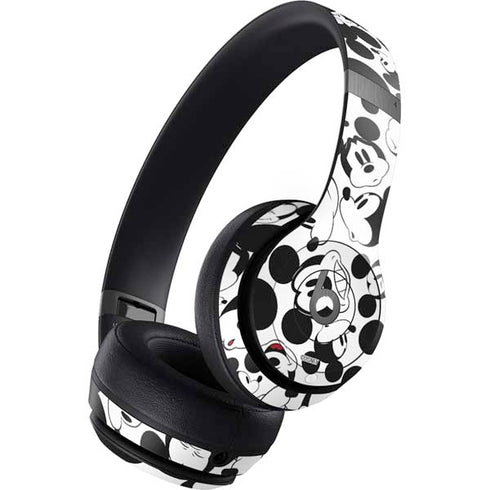 Disney Mickey Mouse Face Pattern Beats Solo 4 Wireless Headphones Skin