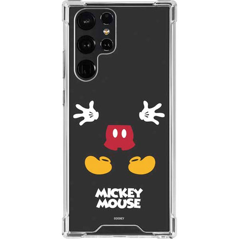 Disney Mickey Mouse Body Galaxy S23 Ultra Clear Case
