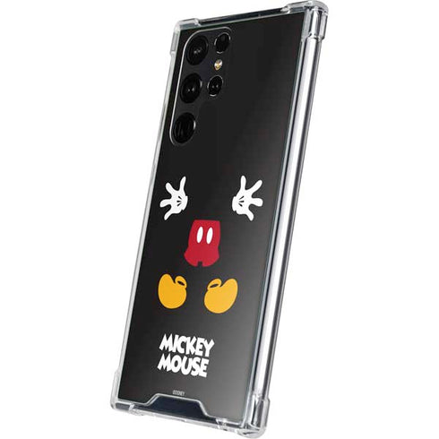 Disney Mickey Mouse Body Galaxy S23 Ultra Clear Case