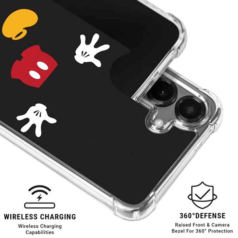 Disney Mickey Mouse Body Galaxy S26 Clear Case