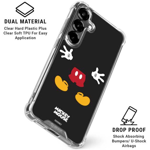 Disney Mickey Mouse Body Galaxy S26 Clear Case