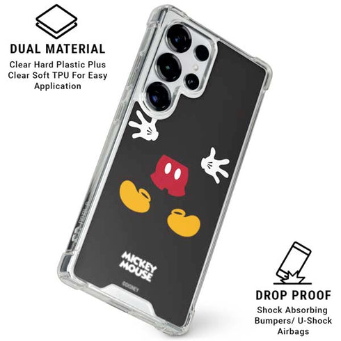 Disney Mickey Mouse Body Galaxy S26 Ultra Clear Case