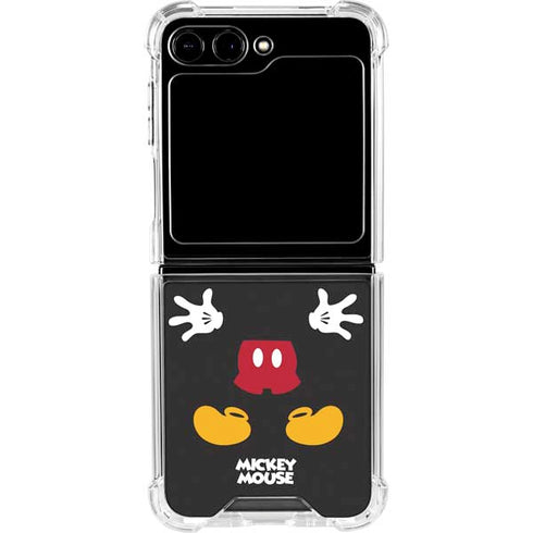 Disney Mickey Mouse Body Galaxy Z Flip6 Clear Case