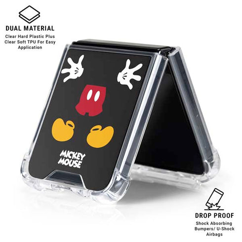 Disney Mickey Mouse Body Galaxy Z Flip6 Clear Case