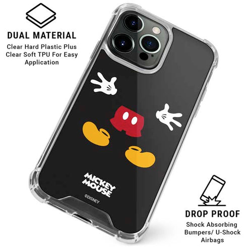 Disney Mickey Mouse Body iPhone 16 Pro Max Clear Case