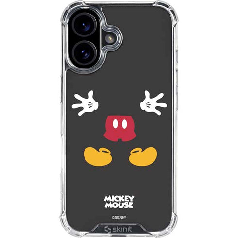 Disney Mickey Mouse Body iPhone 17 Clear Case