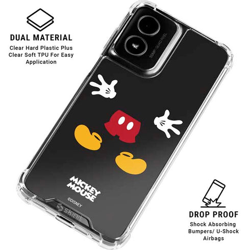 Disney Mickey Mouse Body Moto G Power 5G (2024) Clear Case