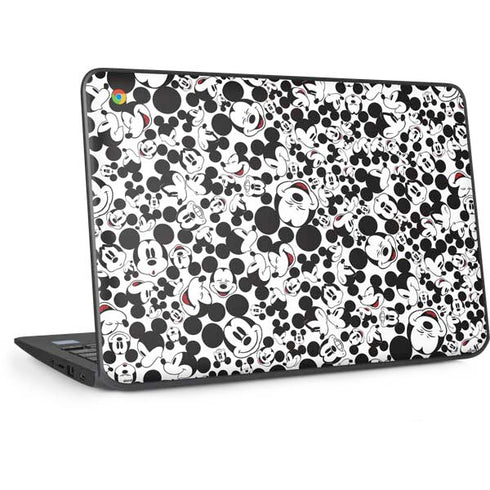 Disney Mickey Mouse Face Pattern HP Chromebook Skin