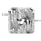 Disney Mickey Mouse Cityscape Sketch 85W Power Adapter (15 and 17 inch MacBook Pro Charger) Skin