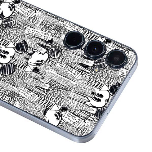 Disney Mickey Mouse Cityscape Sketch Galaxy A36 5G Skin