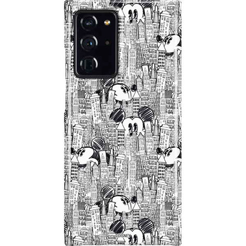 Disney Mickey Mouse Cityscape Sketch Galaxy Cases