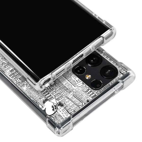 Disney Mickey Mouse Cityscape Sketch Galaxy S23 Ultra Clear Case