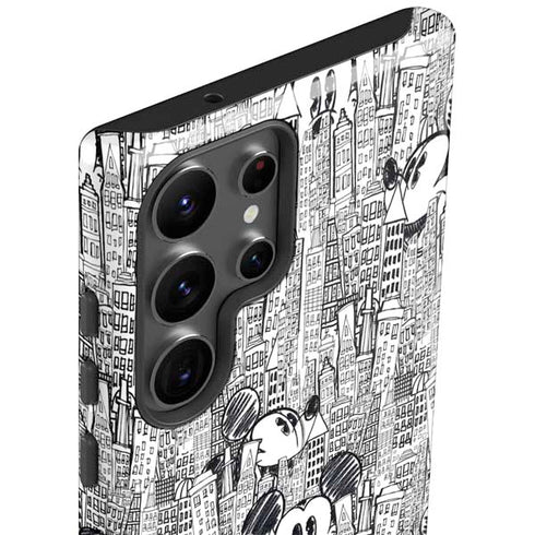 Disney Mickey Mouse Cityscape Sketch Galaxy S23 Ultra Pro Case