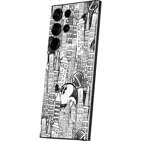 Disney Mickey Mouse Cityscape Sketch Galaxy Skins
