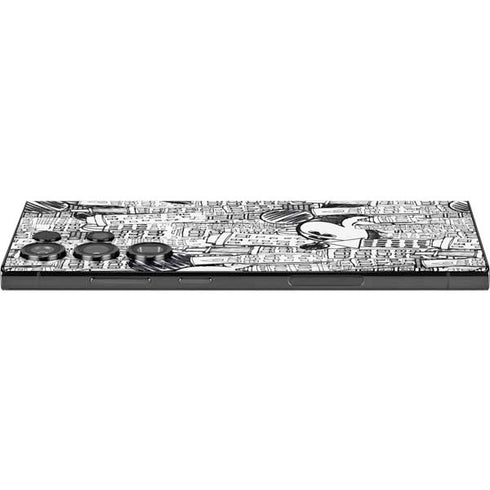 Disney Mickey Mouse Cityscape Sketch Galaxy Skins