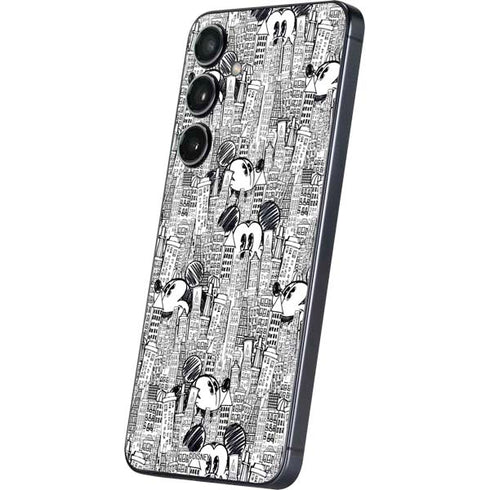 Disney Mickey Mouse Cityscape Sketch Galaxy S24 Plus Skin
