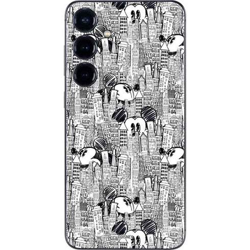 Disney Mickey Mouse Cityscape Sketch Galaxy S24 Skin