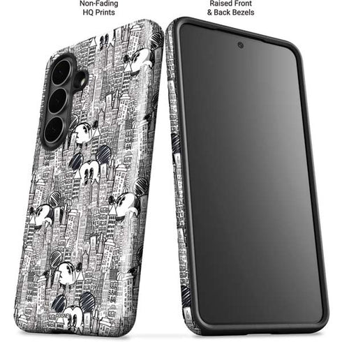 Disney Mickey Mouse Cityscape Sketch Galaxy S26 Impact Case