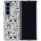 Disney Mickey Mouse Cityscape Sketch Galaxy Z Fold5 5G Clear Case
