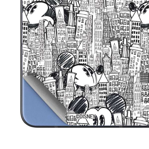 Disney Mickey Mouse Cityscape Sketch Galaxy Z Fold5 5G Skin