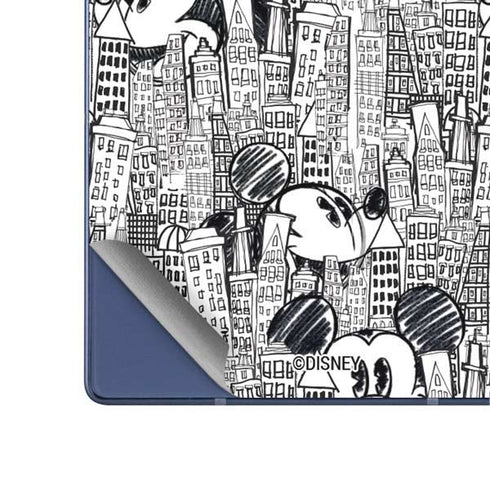 Disney Mickey Mouse Cityscape Sketch Galaxy Z Fold6 Skin