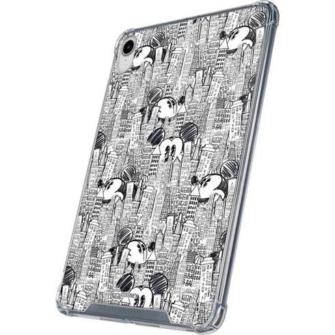 Disney Mickey Mouse Cityscape Sketch iPad 11th Gen (2025) Clear Case