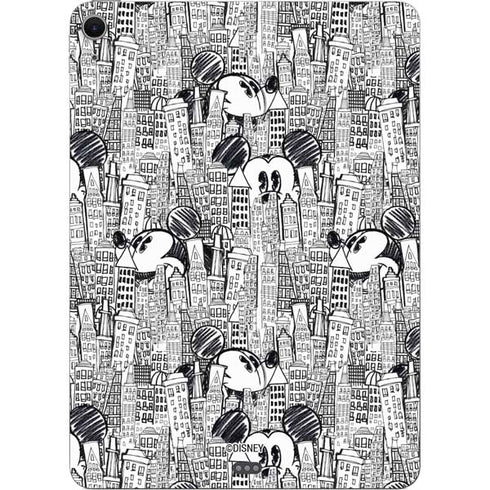 Disney Mickey Mouse Cityscape Sketch Apple iPad Air Skin