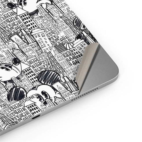 Disney Mickey Mouse Cityscape Sketch Apple iPad Air Skin