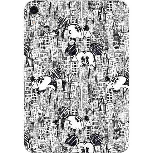Disney Mickey Mouse Cityscape Sketch Apple iPad Mini Skin