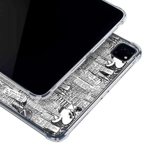Disney Mickey Mouse Cityscape Sketch iPad Pro 11in (2024) Clear Case