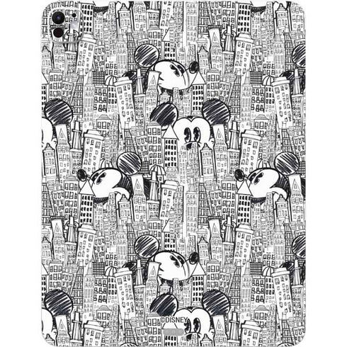Disney Mickey Mouse Cityscape Sketch iPad Pro 13in M4 (2024) Skin