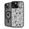 Disney Mickey Mouse Cityscape Sketch iPhone 14 Plus Kickstand Case