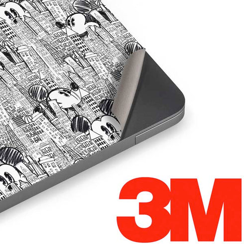 Disney Mickey Mouse Cityscape Sketch Apple MacBook Air Skin