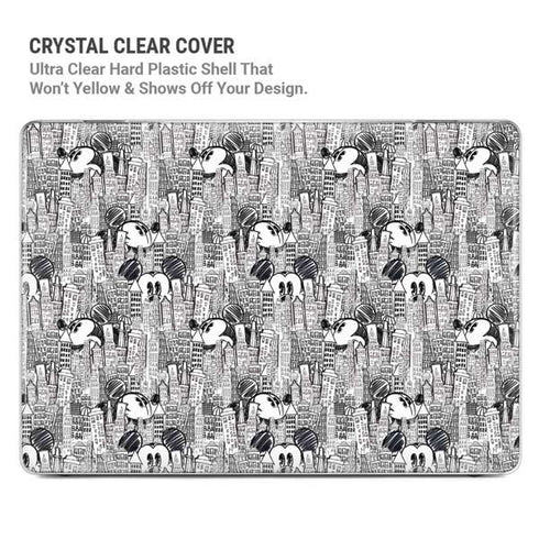 Disney Mickey Mouse Cityscape Sketch MacBook Pro 14in (2021-24) Case plus Skin