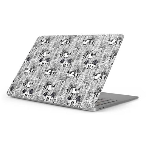 Disney Mickey Mouse Cityscape Sketch Apple MacBook Pro 16-inch Skin