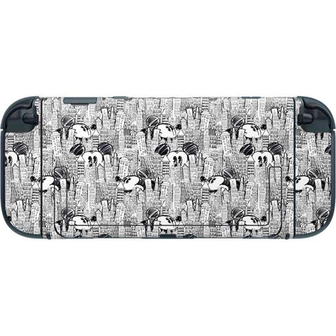 Disney Mickey Mouse Cityscape Sketch Nintendo Switch 2 (2025) with Joy-Con Skin