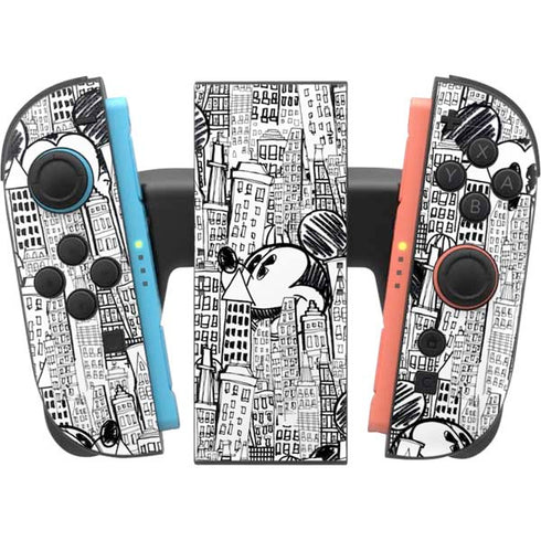 Disney Mickey Mouse Cityscape Sketch Nintendo Switch 2 (2025) Joy-Con Controller Skin