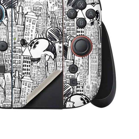 Disney Mickey Mouse Cityscape Sketch Nintendo Switch 2 (2025) Joy-Con Controller Skin